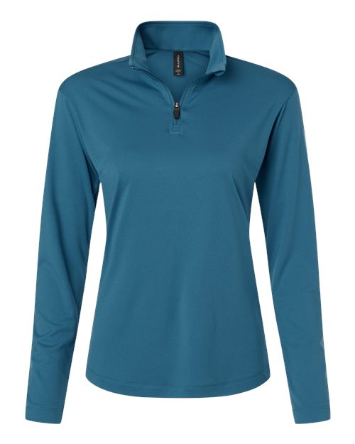 AllPro Women's Pro-Lock Performance Quarter-Zip Pullover (Part 1 of 2) - Pacific Blue