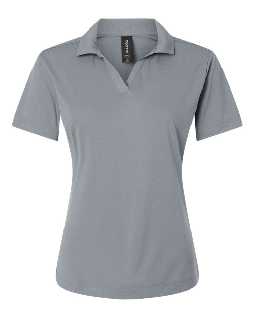 AllPro Women's Pro-Lock Performance Polo (Part 1 of 2) - Heather Steel