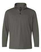 AllPro Youth Pro-Lock Performance Quarter-Zip Pullover - Charcoal