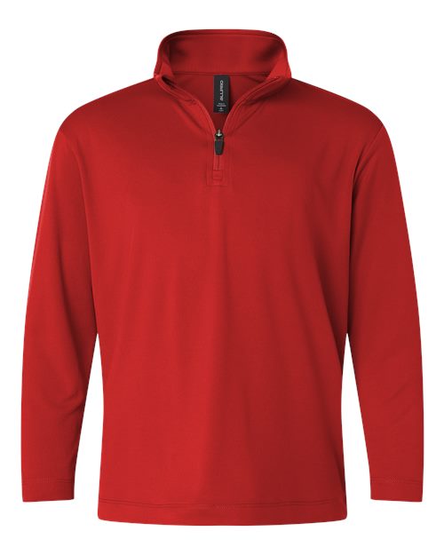 AllPro Youth Pro-Lock Performance Quarter-Zip Pullover - Red