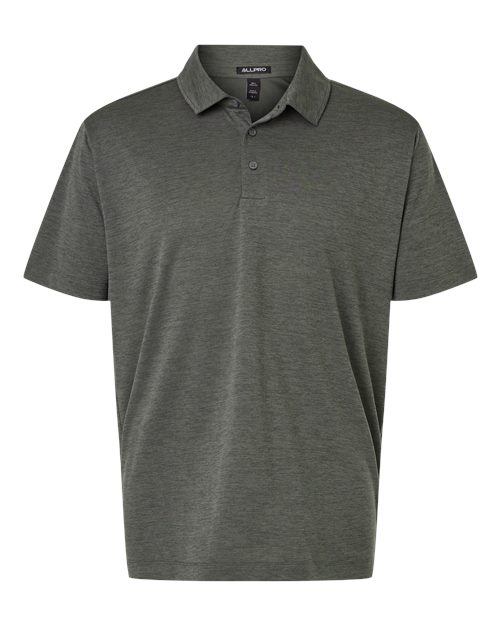 AllPro Men's Pro-Lock Performance Mélange Polo - Charcoal Melange
