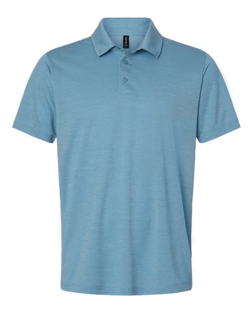 AllPro Men's Pro-Lock Performance Mélange Polo - Cloud Blue Melange
