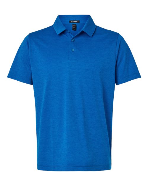 AllPro Men's Pro-Lock Performance Mélange Polo - Royal Melange