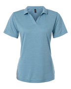 AllPro Women's Pro-Lock Performance Mélange Polo - Cloud Blue Melange