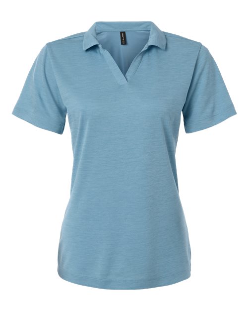 AllPro Women's Pro-Lock Performance Mélange Polo - Cloud Blue Melange