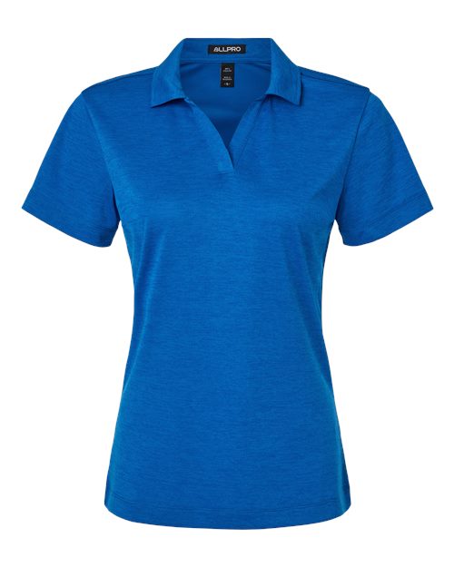 AllPro Women's Pro-Lock Performance Mélange Polo - Royal Melange
