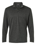 AllPro Men's Pro-Lock Performance Mélange Quarter-Zip Pullover - Black Melange