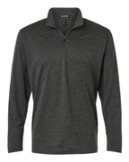AllPro Men's Pro-Lock Performance Mélange Quarter-Zip Pullover - Black Melange