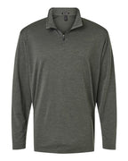 AllPro Men's Pro-Lock Performance Mélange Quarter-Zip Pullover - Charcoal Melange