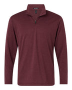 AllPro Men's Pro-Lock Performance Mélange Quarter-Zip Pullover - Maroon Melange