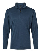 AllPro Men's Pro-Lock Performance Mélange Quarter-Zip Pullover - Navy Melange