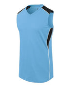 Augusta Sportswear Girls' Dynamite Jersey - Columbia Blue/ Black/ White