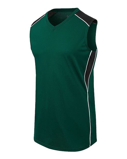 Augusta Sportswear Girls' Dynamite Jersey - Forest/ Black/ White