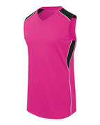 Augusta Sportswear Girls' Dynamite Jersey - Raspberry/ Black/ White