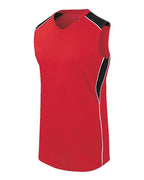 Augusta Sportswear Girls' Dynamite Jersey - Scarlet/ Black/ White
