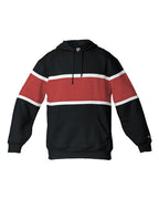 Badger Unisex United Athletic Fleece Hooded Sweatshirt - Black/ Red/ White