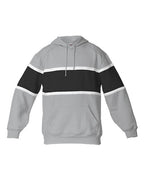 Badger Unisex United Athletic Fleece Hooded Sweatshirt - Oxford/ Black/ White