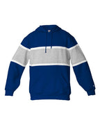 Badger Unisex United Athletic Fleece Hooded Sweatshirt - Royal/ Oxford/ White