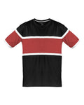 Badger Unisex United T-Shirt - Black/ Red/ White