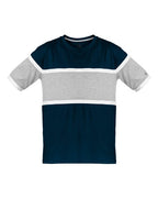 Badger Unisex United T-Shirt - Navy/ Oxford/ White