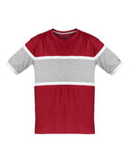 Badger Unisex United T-Shirt - Red/ Oxford/ White