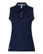 Adidas Women's Ottoman Sleeveless Polo - Collegiate Navy