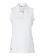 Adidas Women's Ottoman Sleeveless Polo - White