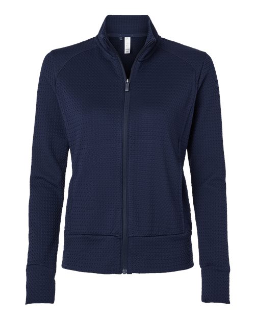 Adidas Women's Ultimate365 Textured Full-Zip Jacket - Collegiate Navy