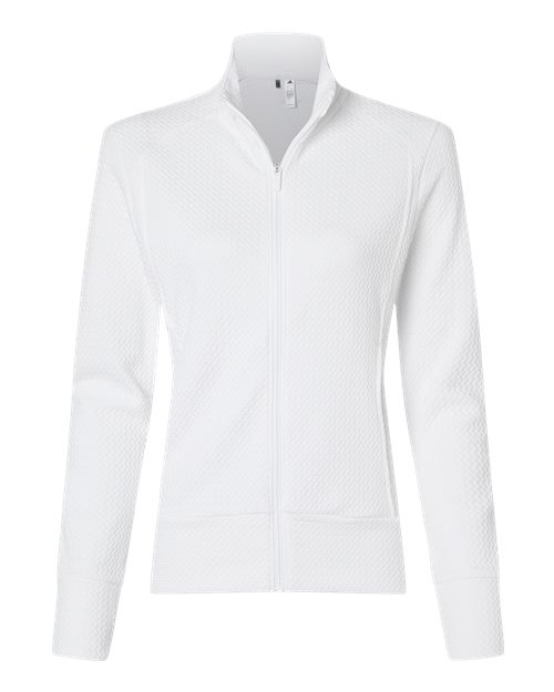 Adidas Women's Ultimate365 Textured Full-Zip Jacket - White