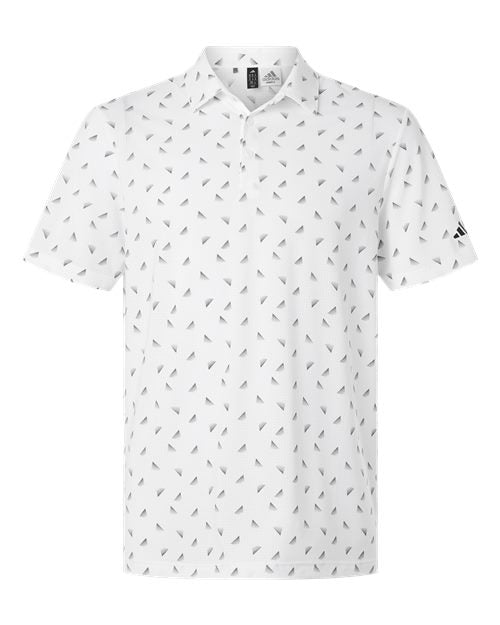 Adidas Men's Ultimate365 Mesh Print Polo - White/ Black