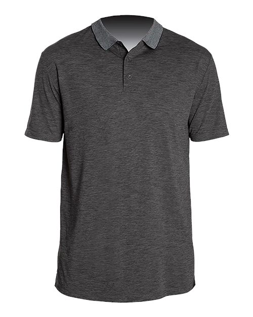 ANETIK Men's Transit Tech Polo - Charcoal Heathered