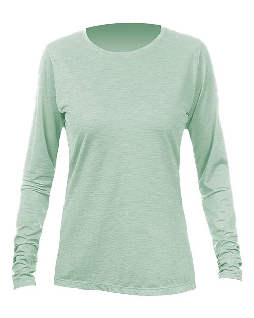 ANETIK Women's Breeze Tech Long Sleeve T-Shirt - Olive Heathered