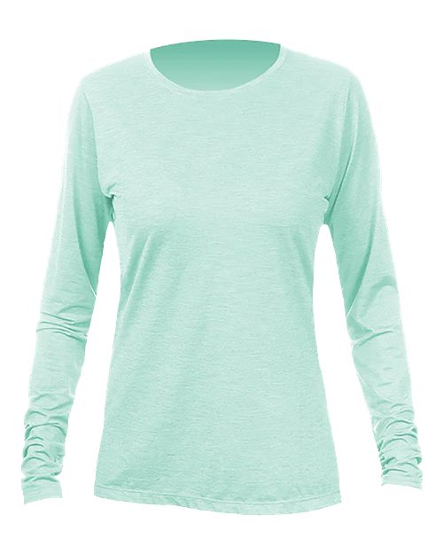 ANETIK Women's Breeze Tech Long Sleeve T-Shirt - Seafoam Heathered