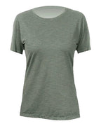 ANETIK Women's Breeze Tech T-Shirt - Dark Olive Heathered