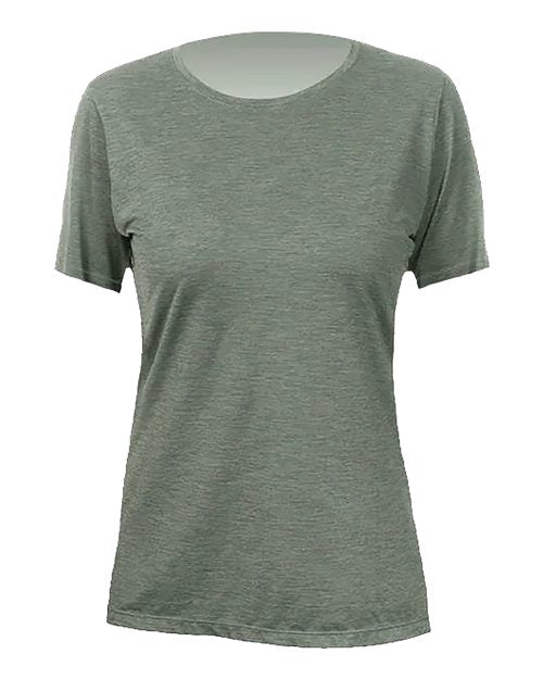 ANETIK Women's Breeze Tech T-Shirt - Dark Olive Heathered