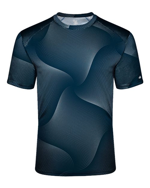 Badger Youth Warp T-Shirt - Navy