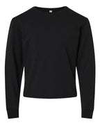 BELLA + CANVAS Youth 6oz. Heavyweight Long Sleeve Tee - Black