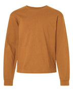BELLA + CANVAS Youth 6oz. Heavyweight Long Sleeve Tee - Toast
