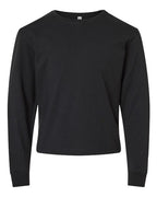 BELLA + CANVAS Youth 6oz. Heavyweight Long Sleeve Tee - Vintage Black