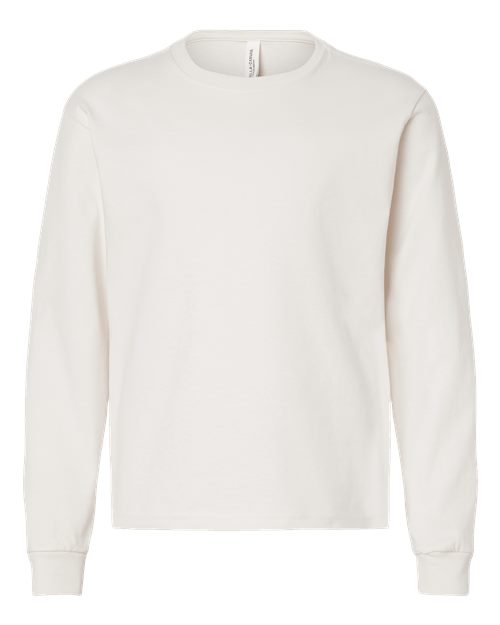 BELLA + CANVAS Youth 6oz. Heavyweight Long Sleeve Tee - Vintage White
