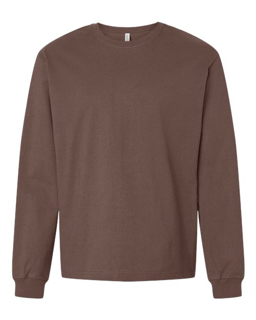 BELLA + CANVAS Unisex 7.5 oz Heavyweight Long Sleeve Tee - Cocoa