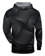 Badger Youth Warp Hooded Long Sleeve T-Shirt - Black