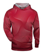 Badger Youth Warp Hooded Long Sleeve T-Shirt - Red
