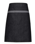Artisan Collection by Reprime Domain Contrast Denim Waist Apron - Black Denim