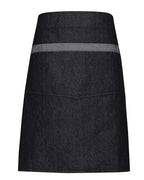 Artisan Collection by Reprime Domain Contrast Denim Waist Apron - Black Denim