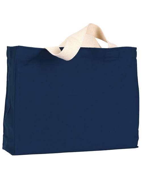 Bayside USA-Made Canvas Medium Gusset Tote Bag - Navy