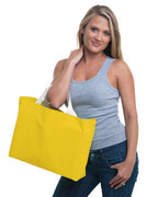 Bayside USA-Made Canvas Medium Gusset Tote Bag - Yellow