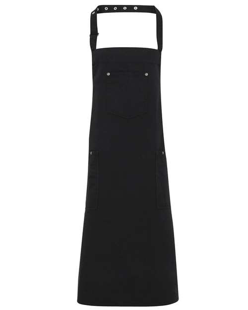 Artisan Collection by Reprime Chino Bib Apron - Black