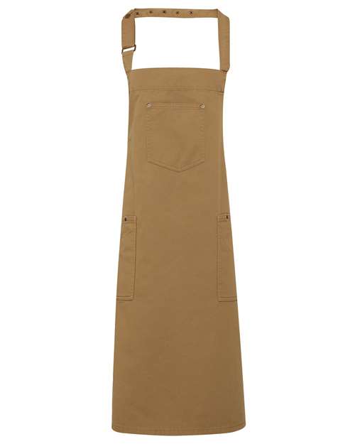 Artisan Collection by Reprime Chino Bib Apron - Khaki