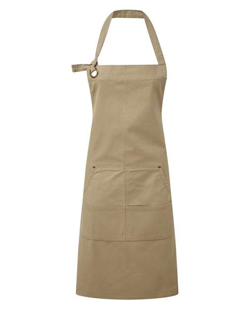 Artisan Collection by Reprime Calibre Heavy Cotton Canvas Pocket Apron - Khaki